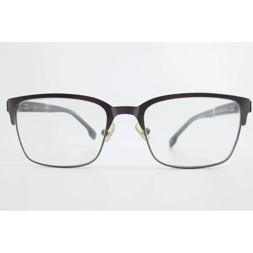 Republica Tulsa Eyeglass Frames Gunmetal Brown Rectangular 55-18-145 GM Eyewear